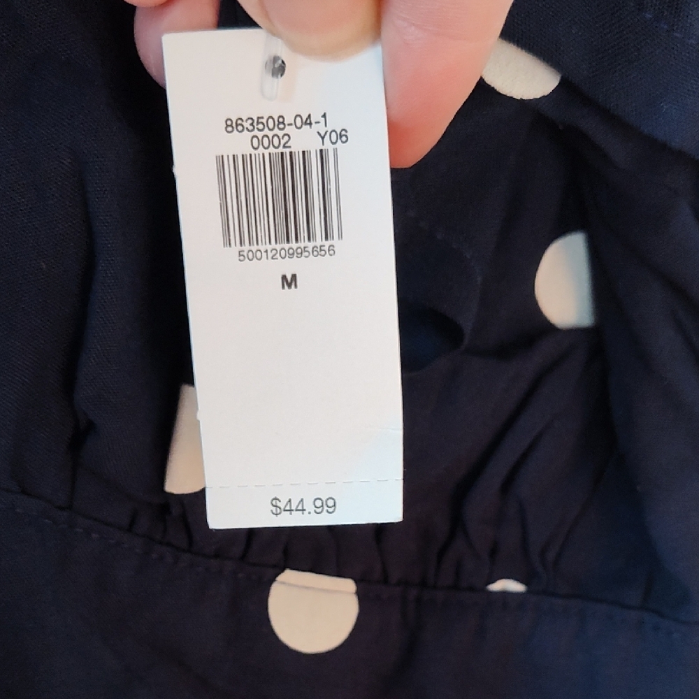 Old Navy Dark Blue Jumpsuit with White Dots - Picture 3 of 6